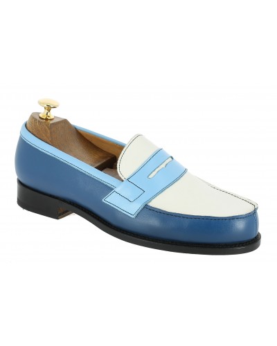 Mocassin Center 51 2906 Dan cuir multicolore bleu alaska