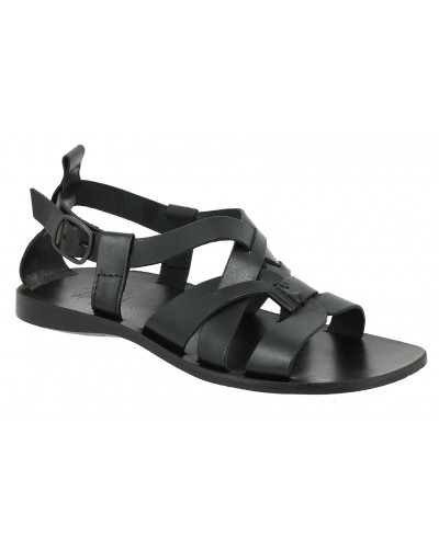 Sandals Zeus 1250 black leather