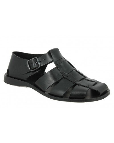 Sandale  Zeus 1520 cuir noir