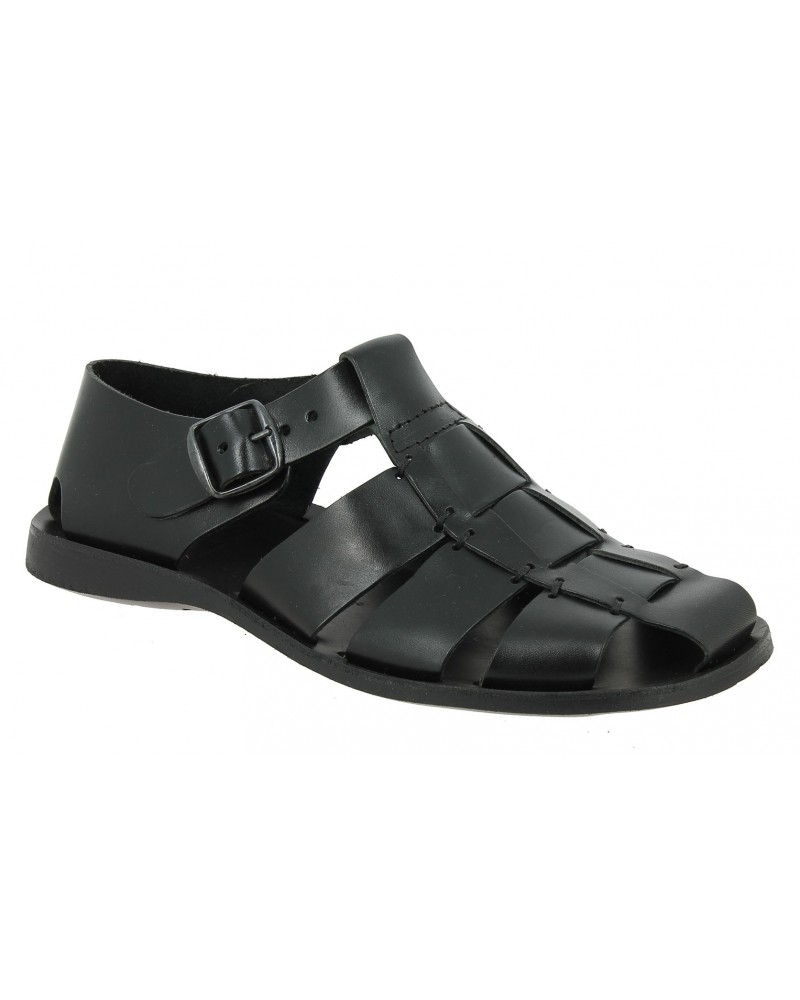 Sandals Zeus 1520 black leather