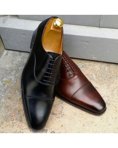 Oxford shoe John Mendson 12082 Bret brown leather