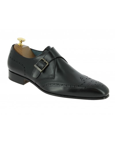 Monk strap shoe Center 51 12290 black leather