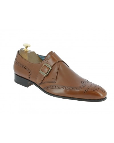 Monk strap shoe Center 51 12290 brown leather