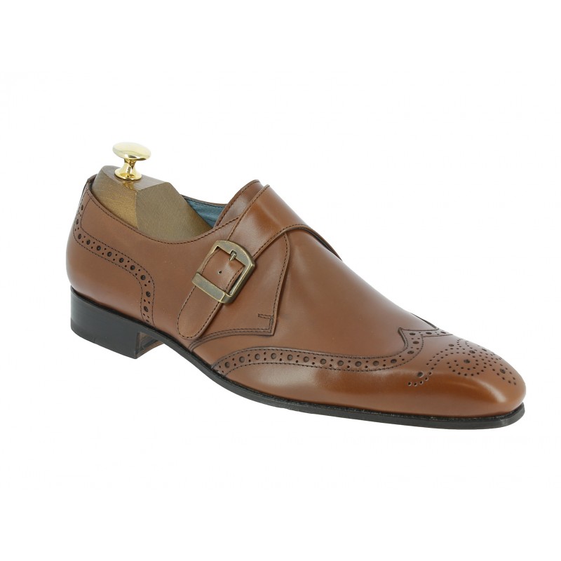 Monk strap shoe Center 51 12290 brown leather