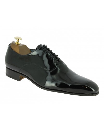 Oxford shoe Center 51 12424 Aldo black varnished leather