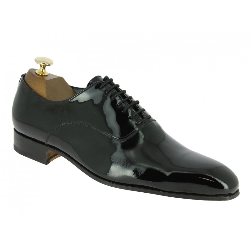 Oxford shoe Center 51 12424 Aldo black varnished leather