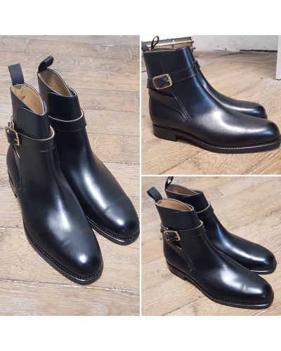 Bottine John Mendson 6191 Reno cuir noir