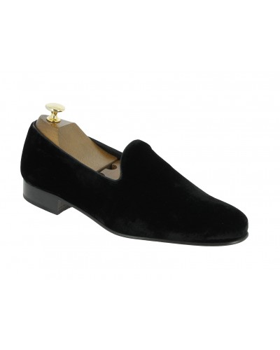 Mocassin slippers sleepers Center 51 duke velours noir