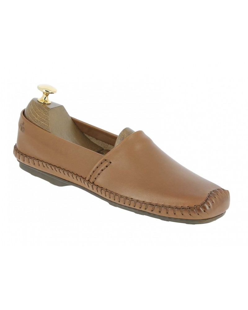 Moccasin Driver Dingo 0610 brown leather