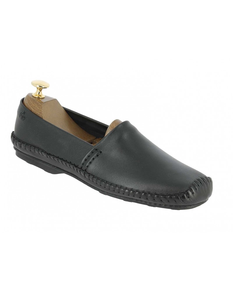 Mocassin souple Dingo 0610 cuir noir