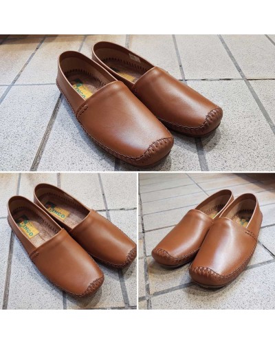 Moccasin Driver Dingo 0610 brown leather