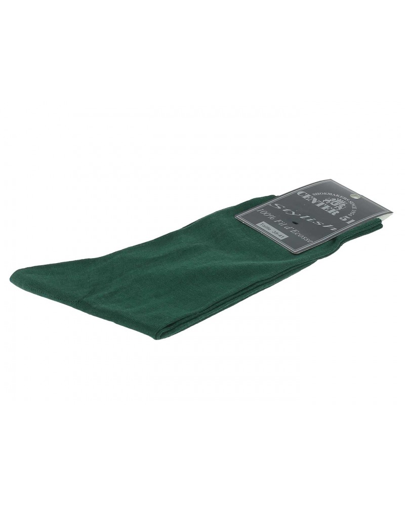 Fine egytian mercerized cotton socks green