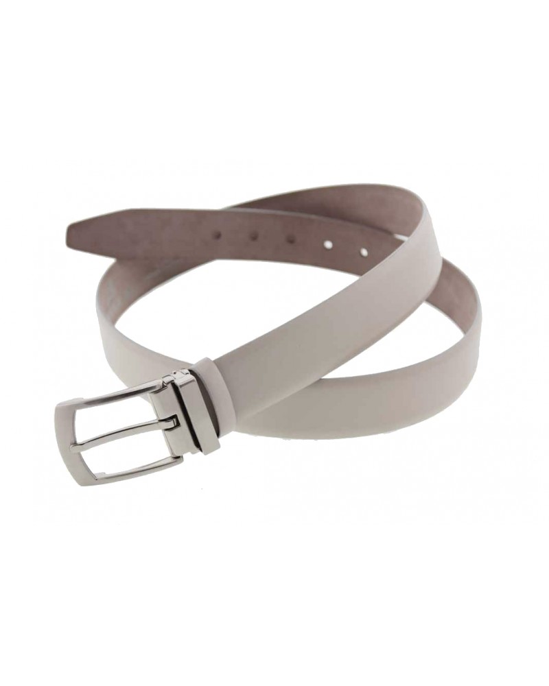 Ceinture en cuir beige