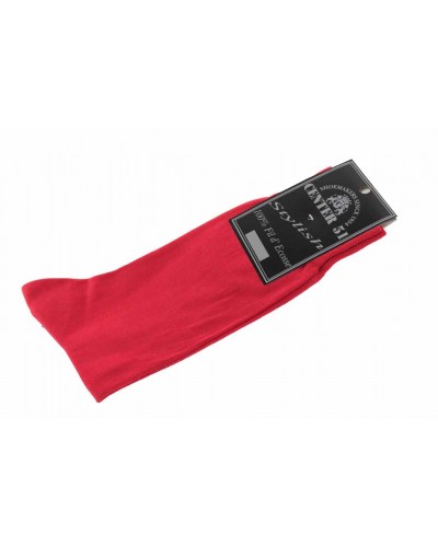 Fine egytian mercerized cotton socks red