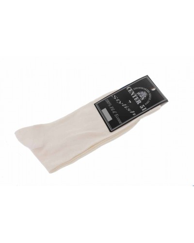 Chaussettes en fil d'Ecosse blanc