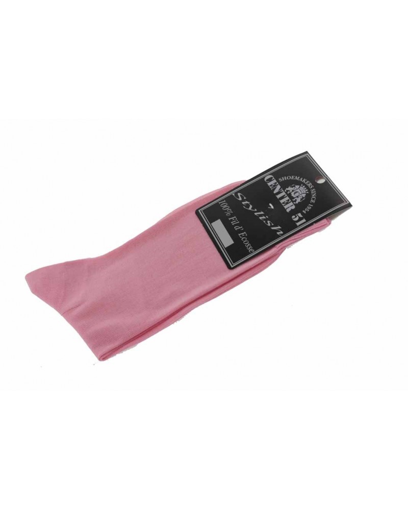 Fine egytian mercerized cotton socks pink