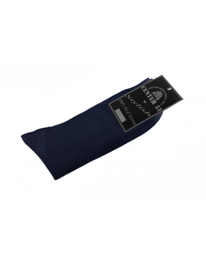 Fine egytian mercerized cotton socks navy blue