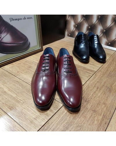 Oxford shoe Center 51  10429 Torino burgundy leather