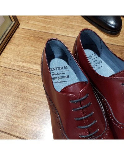 Oxford shoe Center 51  10429 Torino burgundy leather