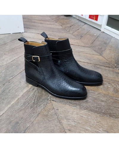 Boot Center 51 6191 Reno black leather python print finish