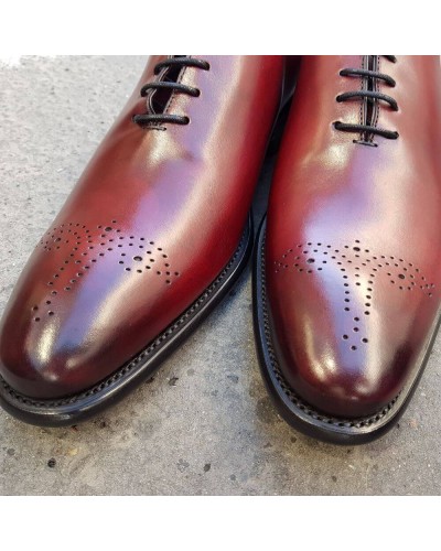 Oxford shoe Berwick 3582 burgundy leather