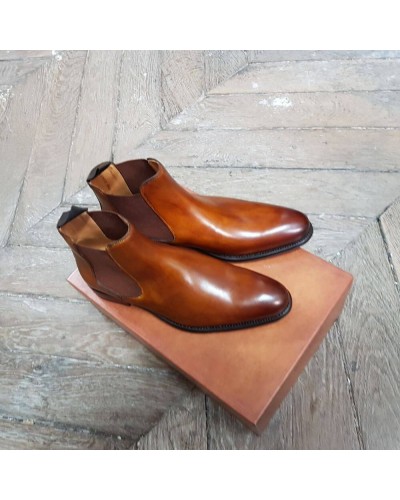 Boot Berwick 946 brown leather