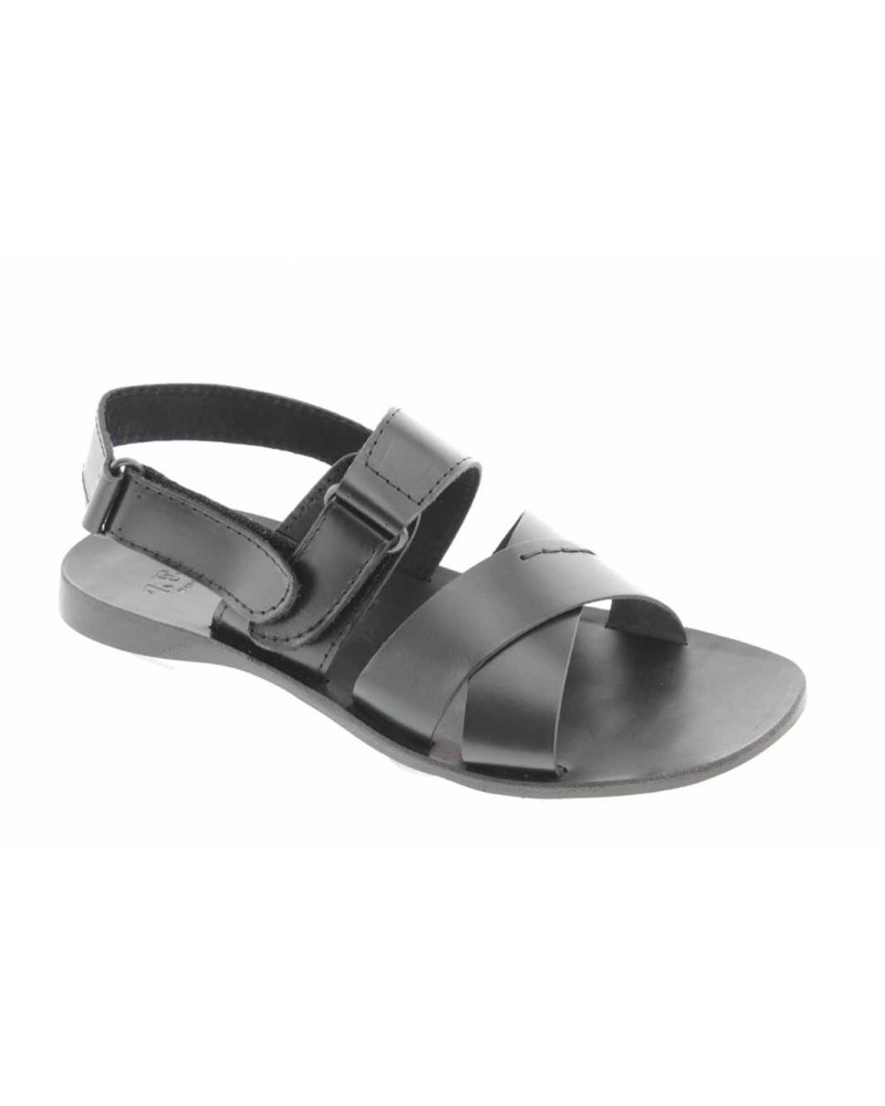 Sandals Zeus 3001 black leather