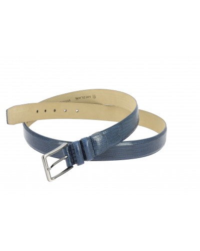 Ceinture Mezlan en véritable lézard marine