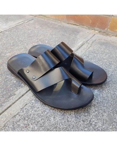 Sandals Zeus 1173 black leather