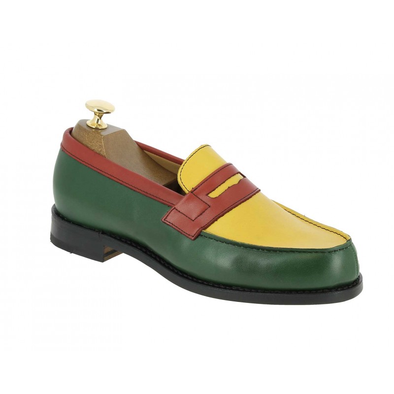 Mocassin Femme Center 51 0622 Wendy cuir multicolore africa