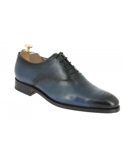 Oxford shoe Center 51 12168 Doug navy blue leather