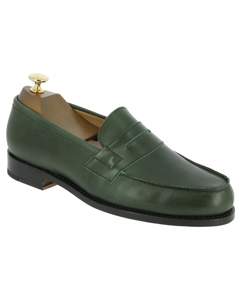 Moccasin Center 51 2906 Dan green leather
