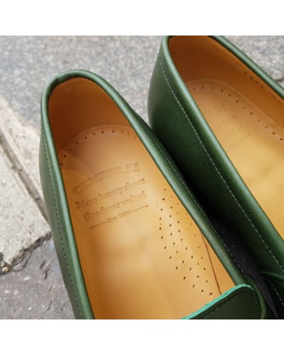 Mocassin John Mendson 2906 Dan cuir vert