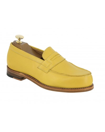 Mocassin jaune femme sales