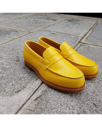 Mocassin Femme Center 51 0622 Wendy cuir jaune