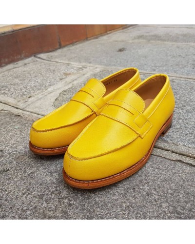 Mocassin Femme Center 51 0622 Wendy cuir jaune