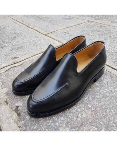 Mocassin John Mendson 13369 cuir noir