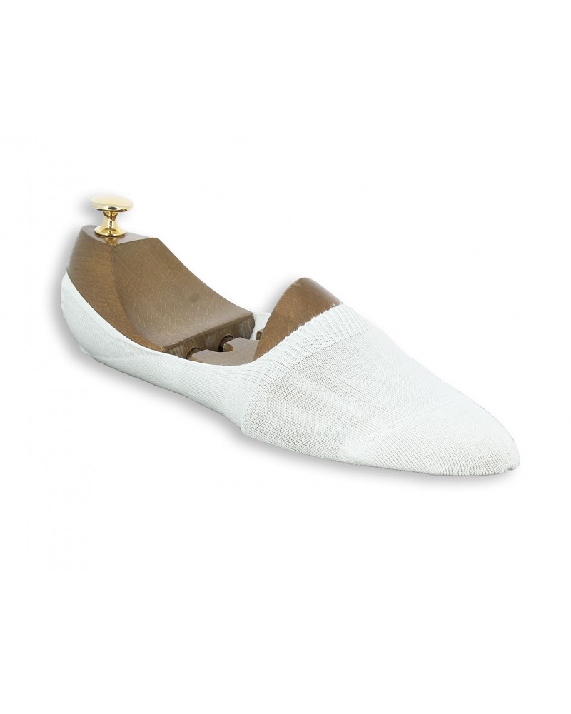 Socquettes en fil coton blanc