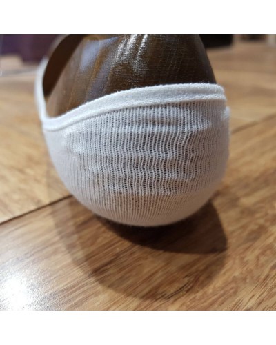 Socquettes en fil coton blanc