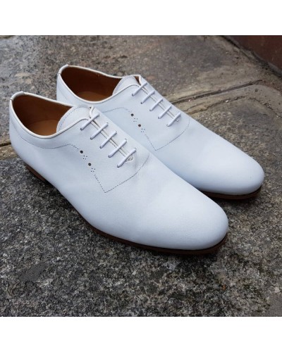 Oxford shoe Center 51 Classico 6379 white leather