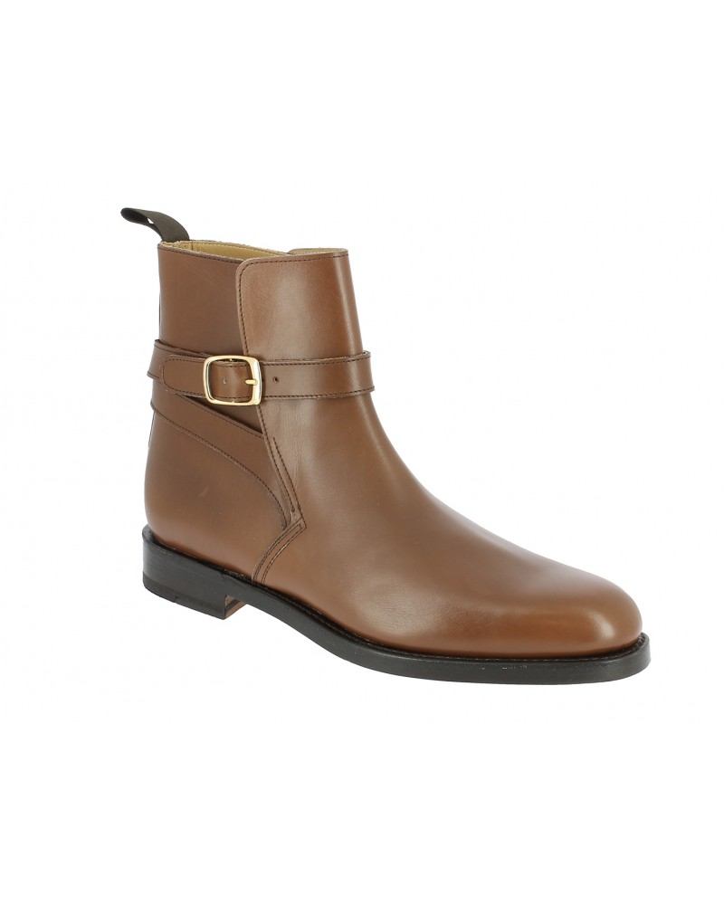 John Mendson 6191 Reno Bottine Laniere Cuir Marron