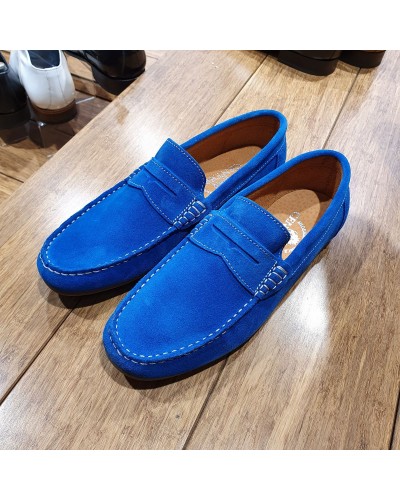 Armando Pollini Mocassins bleu style d\u00e9contract\u00e9 Chaussures Mocassins 