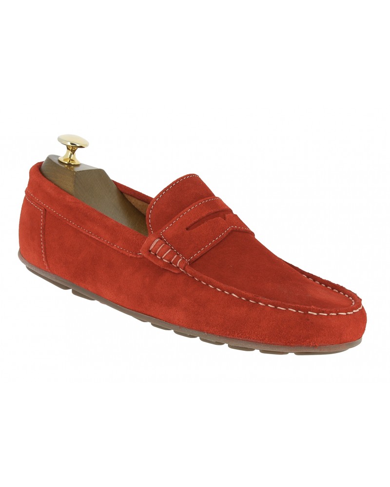 mocassin rouge