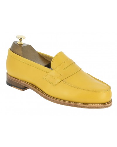 Mocassin John Mendson 2906 Dan cuir jaune