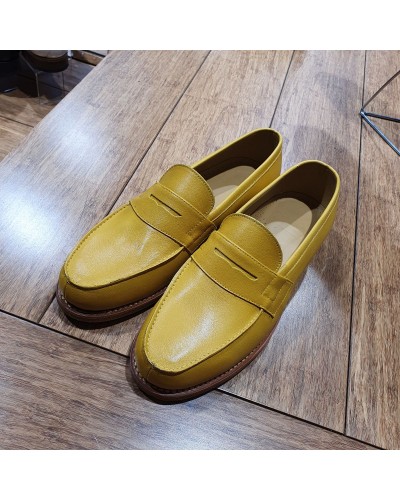 Mocassin John Mendson 2906 Dan cuir jaune