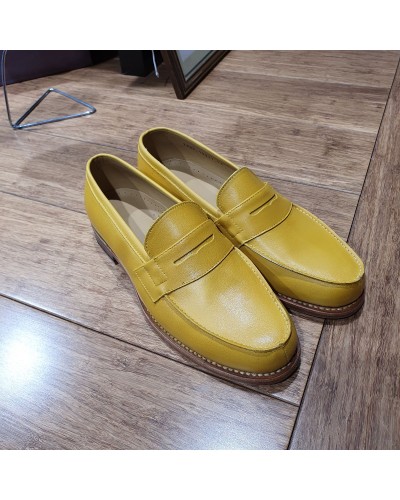 Mocassin John Mendson 2906 Dan cuir jaune