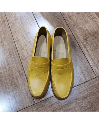 Mocassin John Mendson 2906 Dan cuir jaune