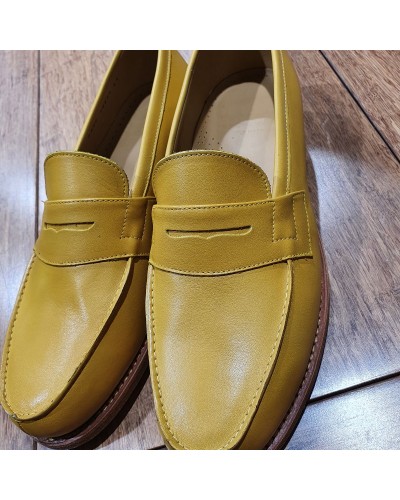 Mocassin John Mendson 2906 Dan cuir jaune