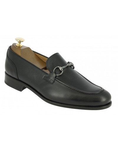 Moccasin shoe Center 51 Classico Sphynx black leather