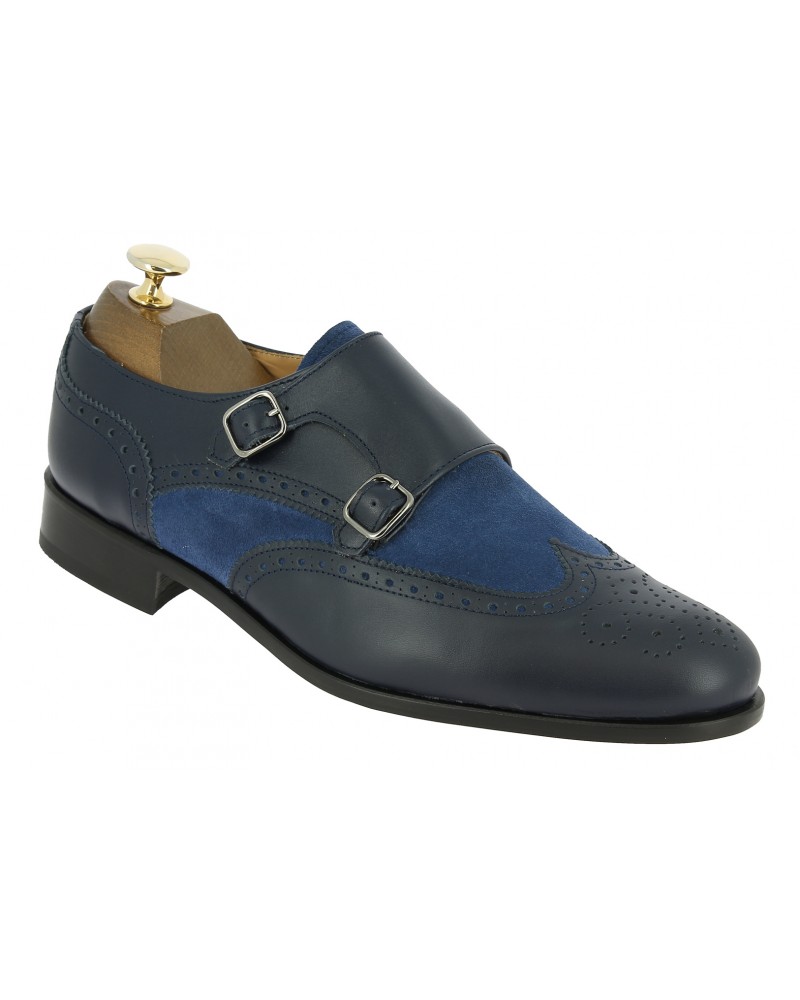 navy monk strap